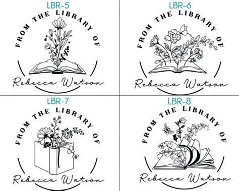 Personalized Book Stamps Best Library Stamps 2024