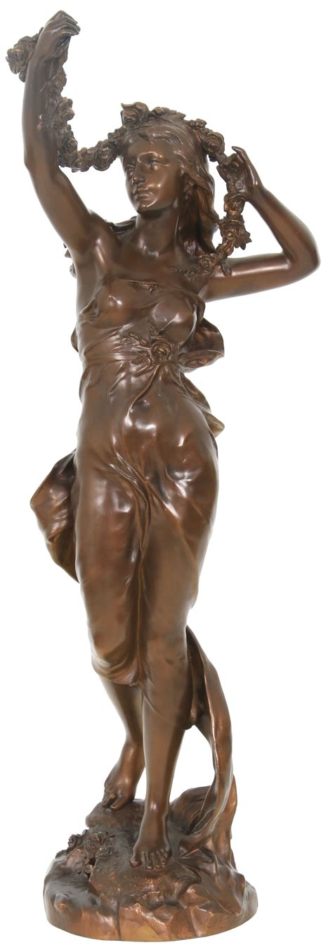 Lot J B Germain Bronze Sculpture Of A Woman