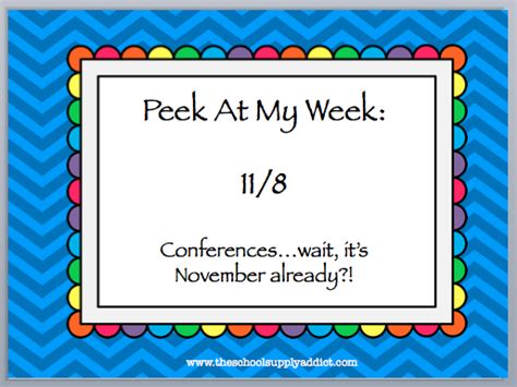 Peek At My Week 118 Teach Speech 365