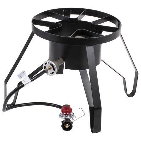 A single burner gas stove is an extremely versatile cooker that can be used just about anywhere to cook just about anything. Backyard Pro Single Burner Outdoor Patio Stove / Range ...