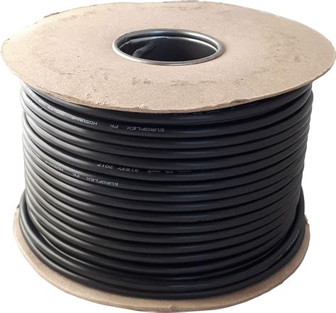 3 Core Round Black Flex Flexible Cable 3183y 10 Mm 10 Metre Cut
