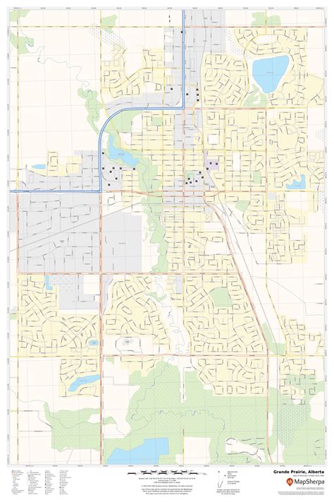 Map Of Grande Prairie Alberta