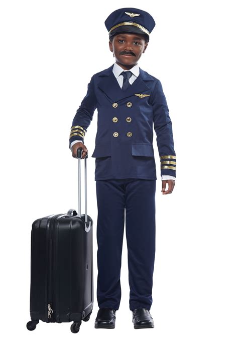 Navy Airline Pilot Costume For Kids