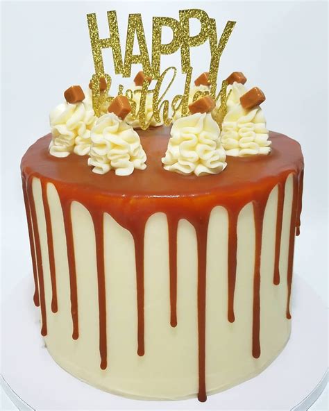 Caramel Drip Cake Spice Cake With Cream Cheese Frosting We