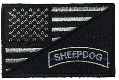 Usa Flag Sheepdog Tab Military Patch Morale Patch By