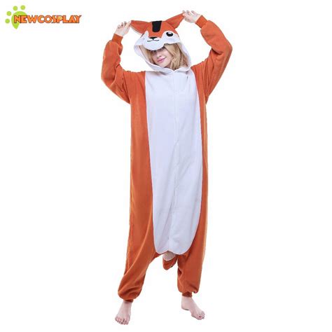 Newcosplay Unisex Anime Squirrel Cosplay Costume Adult Sleepwear