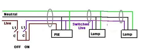 Wiring Diagram For Standalone Pir To Multiple Security Lights Diynot