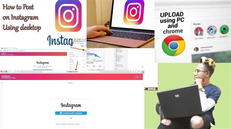 How To Upload Photo On Instagram From Pc Using Computer Youtube