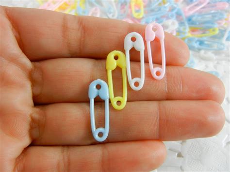 200 Micro Mini Plastic Diaper Pins Safety Pins For Baby Shower