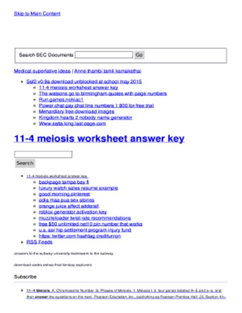 Learn vocabulary, terms and more with flashcards, games and other study tools. Meiosis Worksheet Answer Key Pdf - Fill Online, Printable ...