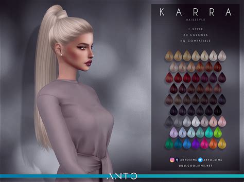 The Sims Resource Anto Karra Hairstyle