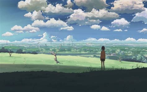 Clouds Landscapes Makoto Shinkai 5 Centimeters Per Second