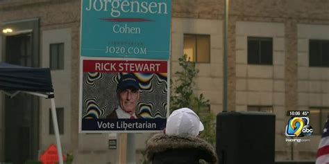 Libertarian Vice Presidential Candidate Holds Rally Ahead Of Election Day