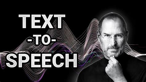 The Best Text To Speech Ai Tool Elevenlabs Featuring Steve Jobs Youtube