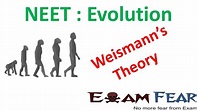 NEET Biology Evolution : Weismann Theory of Continuity of Germplasm ...