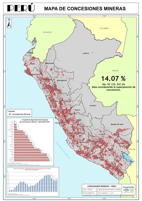 Mapa De Concesiones Mineras Del PerÚ Noviembre De 2017 Cooperacción