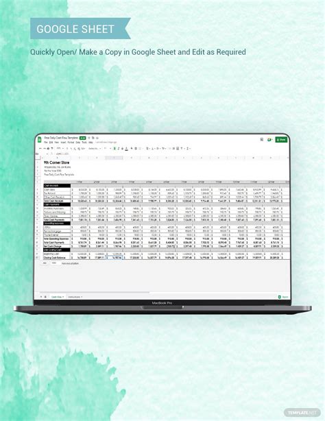 Free Free Daily Cash Flow Template Google Sheets Excel Template Net