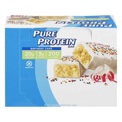 Save On Pure Protein Bar Birthday Cake Gluten Free 6 Ct Order Online