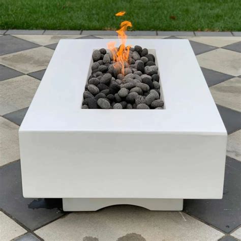 The Outdoor Plus 72 Del Mar Concrete Gas Fire Pit Gas Firepit Fire