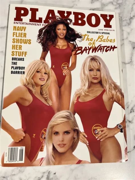1998 JUNE PLAYBOY Magazine Baywatch Girls Pamela Anderson PB24 18