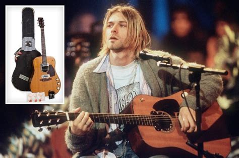 Kurt Cobains Iconic Acoustic Guitar From Nirvanas Mtv Unplugged Performance Sells For Record £