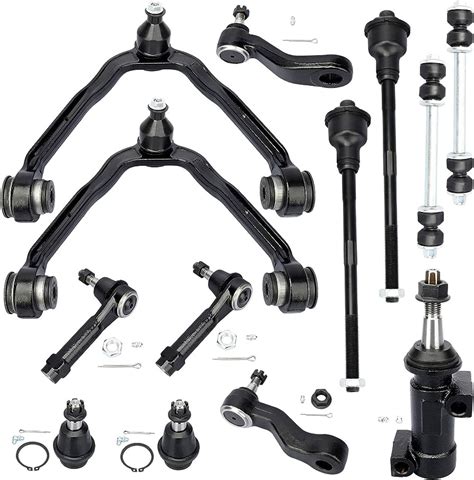 Astarpro Pcs Suspension Kit Front Upper Control Arm With Ball Joint Tie Rod End Sway