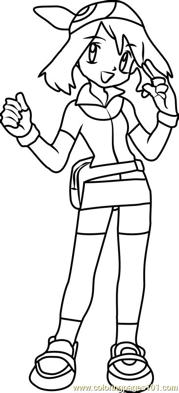 Pokemon Trainer Coloring Pages At Free Printable