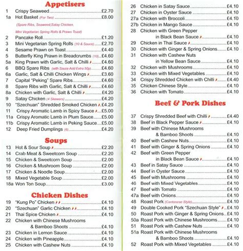 Menu At Golden Palace Fast Food London 126 Rochester Way