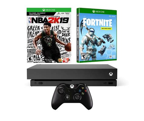 Xbox One X Battle Royale Fortnite And Nba 2k19 Bundle Fortnite Frostbite Skin 1000 V Bucks
