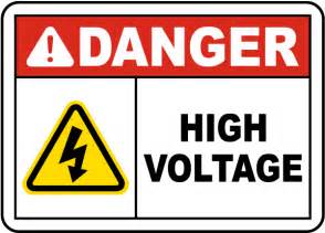 High Voltage Signage Danger High Voltage Sign