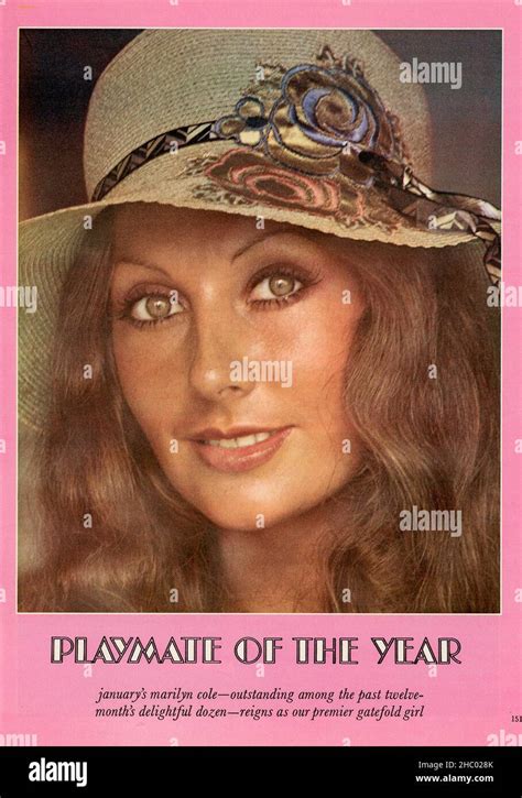 Marilyn Cole Playboys First Full Frontal Nude Centerfold Playmate Of The Year Usa Stock