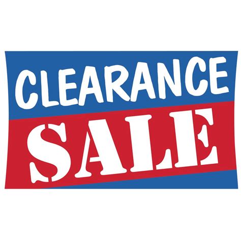 Clearance Sale Signs 7 X 5 12 L X H