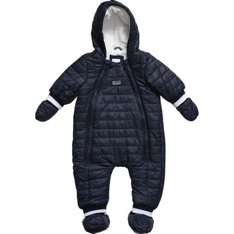 Baby Boys Navy Blue Padded Snowsuit Snow Suit Baby Boy Baby Clothes