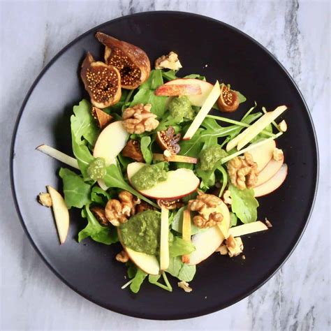 Apple Fig Walnut Rocket Salad Vegan GF Rhian S Recipes