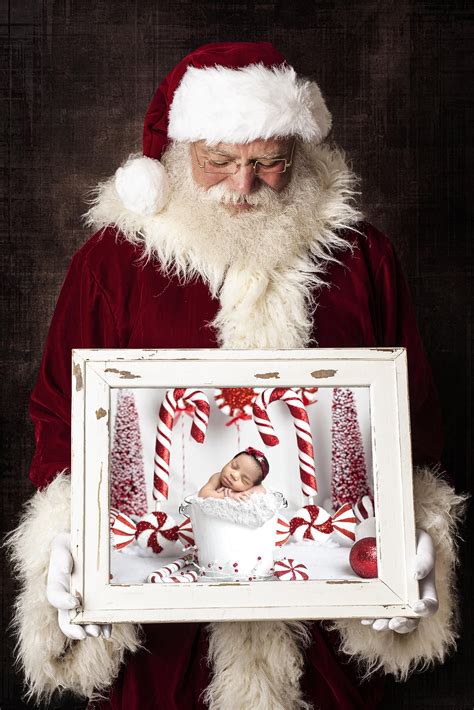 Art And Collectibles Composite Backdrop Photo Overlay Santa Holding Photo