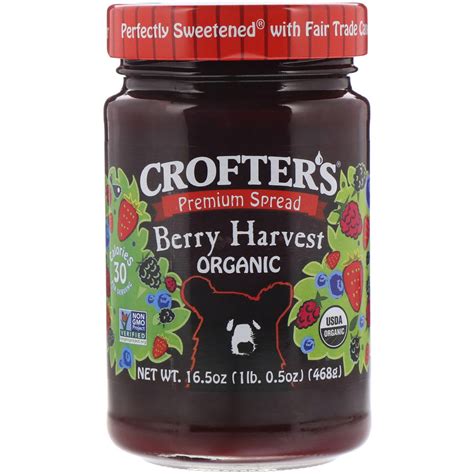 Crofters Organic Premium Spread Berry Harvest Organic 165 Oz 468