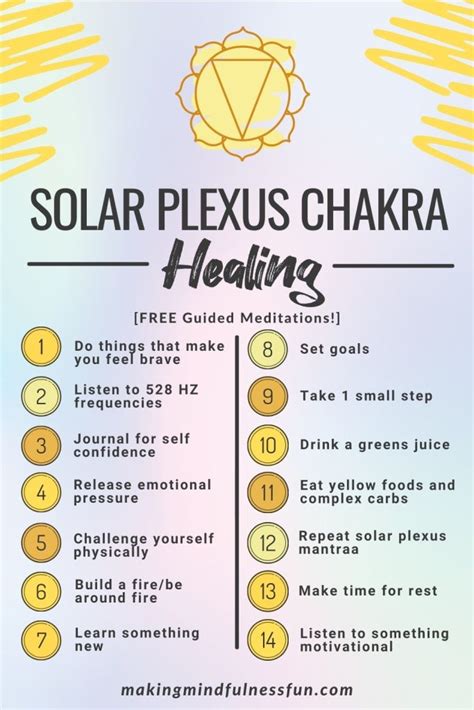 12 Ways To Practice Solar Plexus Chakra Healing Making Mindfulness Fun