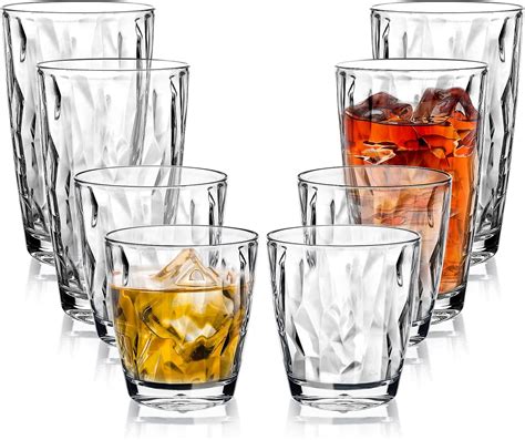 Top Spring 10oz And 16oz Clear Unbreakable Plastic Tumblers