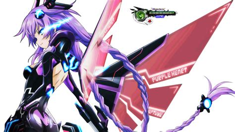 Neptunia Purple Heart AW Battle Pose Render 3vers ORS Anime Renders