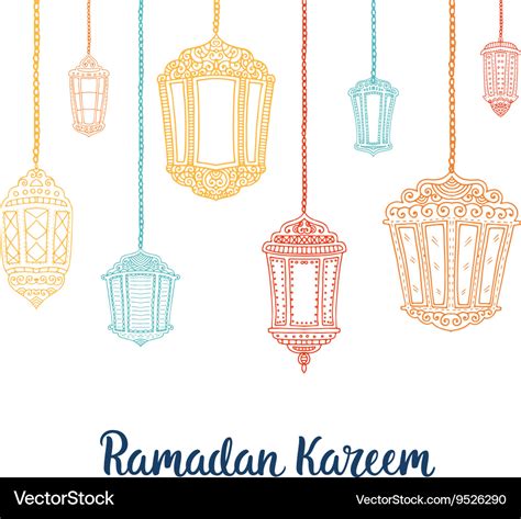 Ramadan Kareem Theme Royalty Free Vector Image