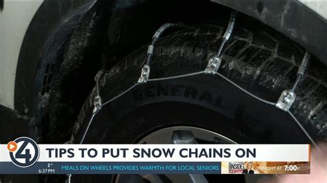 How To Put On Tire Chains Before You Head Across The Passes Youtube