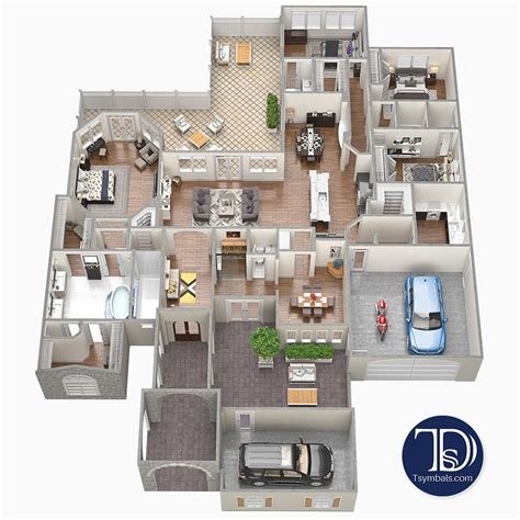 3d Floor Plans Renderings And Visualizations Tsymbals Design