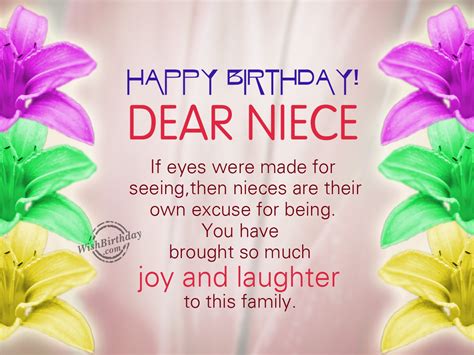 Sending birthday greetings has become a necessary tradition these days. Birthday Wishes For Niece - Birthday Images, Pictures