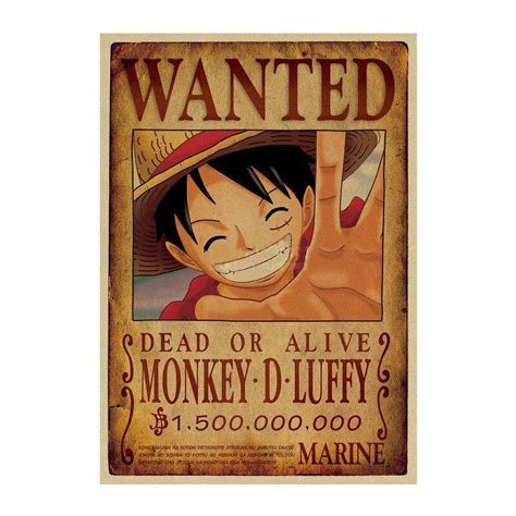 One Piece Wanted Posters Luffy Shop