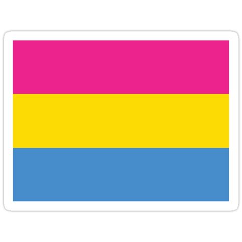 Pansexuality refers to the status of being able to have sexual or romantic attraction to people of all genders. "Pansexual Pride Flag" Stickers by ShowYourPRIDE | Redbubble