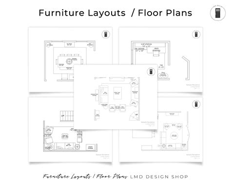 Floor Plans Home Design Custom Furniture Layouts Virtual Etsy