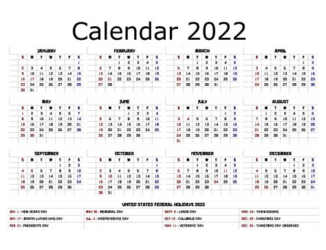 2022 Calendar Icon