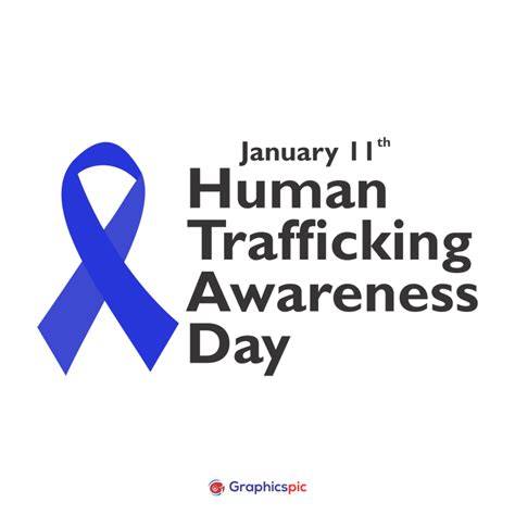 Vector Illustration On The Theme Of National Human Trafficking Awareness Month Of January Free