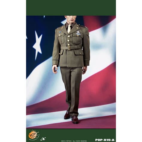 The Golden Age Captain Military Uniforms Suit A 1 6 Style Series X19 World War Ii By Poptoys Popx19a