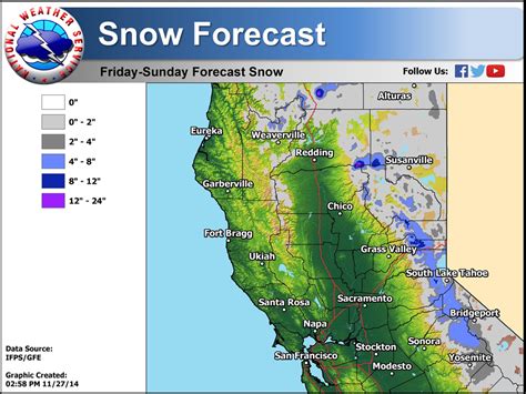 Noaa 12 Of Snow Forecast For Lake Tahoe This Weekend Snowbrains
